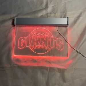 RED LED GIANTS SIGN| SAN FRANCISCO GIANTS